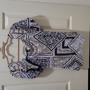 Fun cold shoulder top